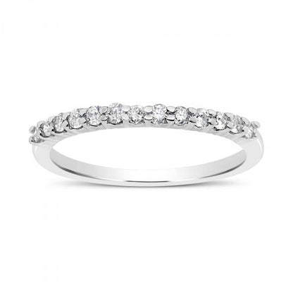 Diamond Band .25 CTW Round Cut 10K White Gold