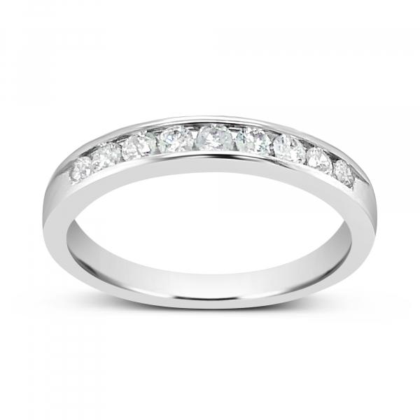 Diamond Band .36 CTW Round Cut 14K White Gold