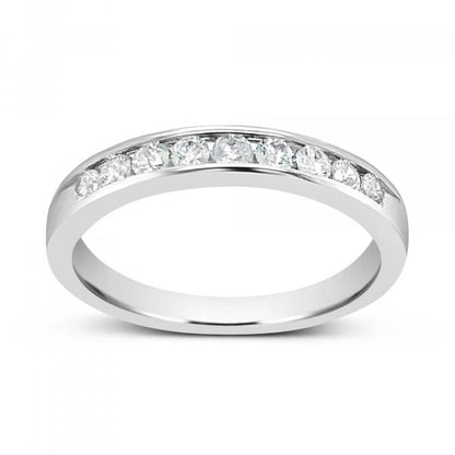 Diamond Band .36 CTW Round Cut 14K White Gold