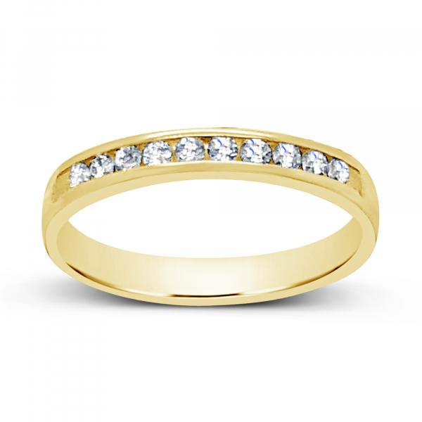 Diamond Band .20 CTW Round Cut 14K Yellow Gold