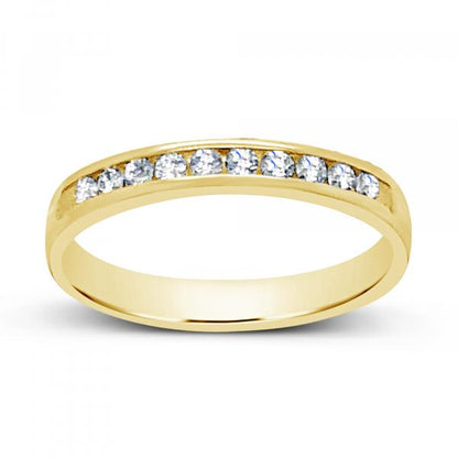 Diamond Band .20 CTW Round Cut 14K Yellow Gold