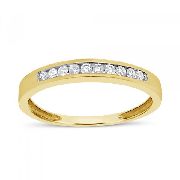 Diamond Band .26 CTW Round Cut 10K Yellow Gold