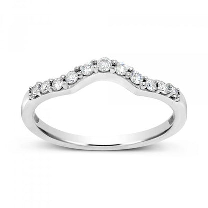 Diamond band .25 CTW Round Cut 14K White Gold