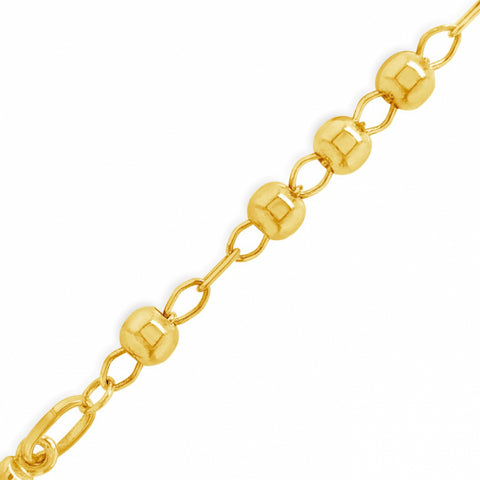 10k Yellow Gold  24" Rosary Chain