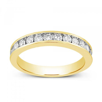 Diamond Band .55 CTW Round Cut 14K Yellow Gold