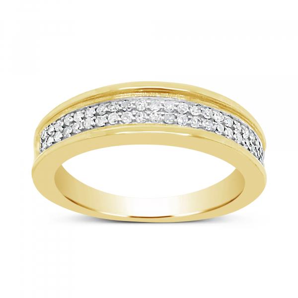 Diamond Band .30 CTW Round Cut 10K White Gold