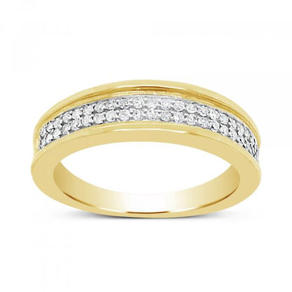 Diamond Band .30 CTW Round Cut 10K White Gold