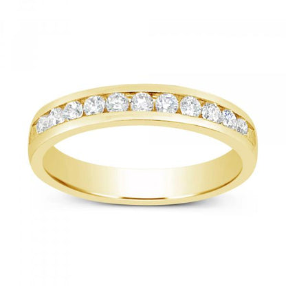 Diamond Band .37 CTW Round Cut 14K Yellow Gold