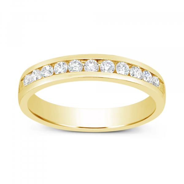 Diamond Band .37 CTW Round Cut 14K Yellow Gold