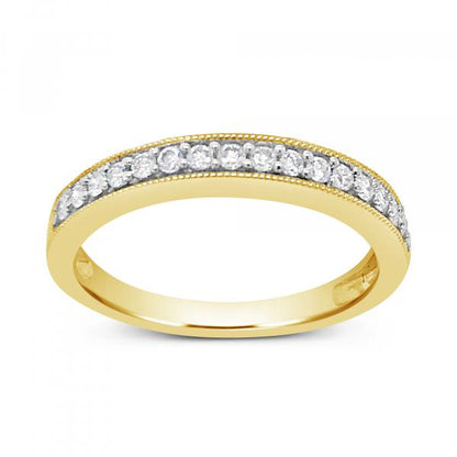 Diamond Band .25 CTW Round Cut 14K Yellow Gold